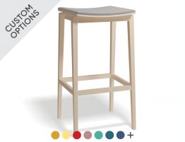 Stockholm Stool - Upholstered Seat - by TON