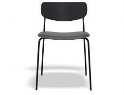 Rylie Chair Black GreenPU Front