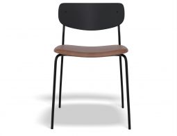 Rylie Chair Black TanPU Front