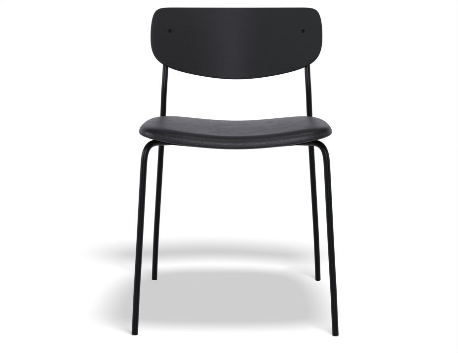 Rylie Chair Black BlackPU Front444