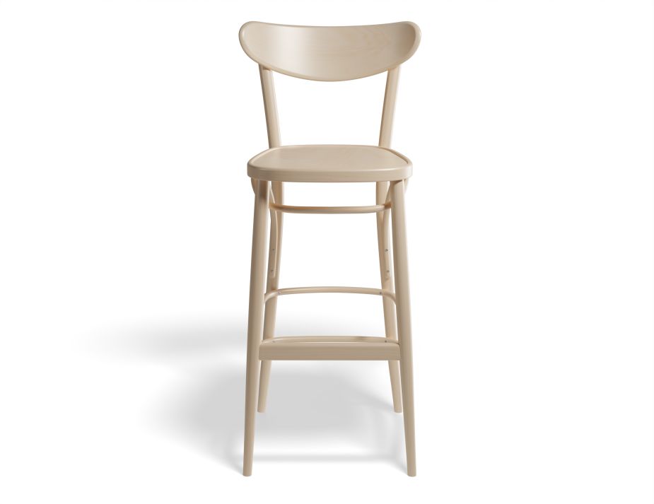 Banana Barstool76cm Beechnatural Front