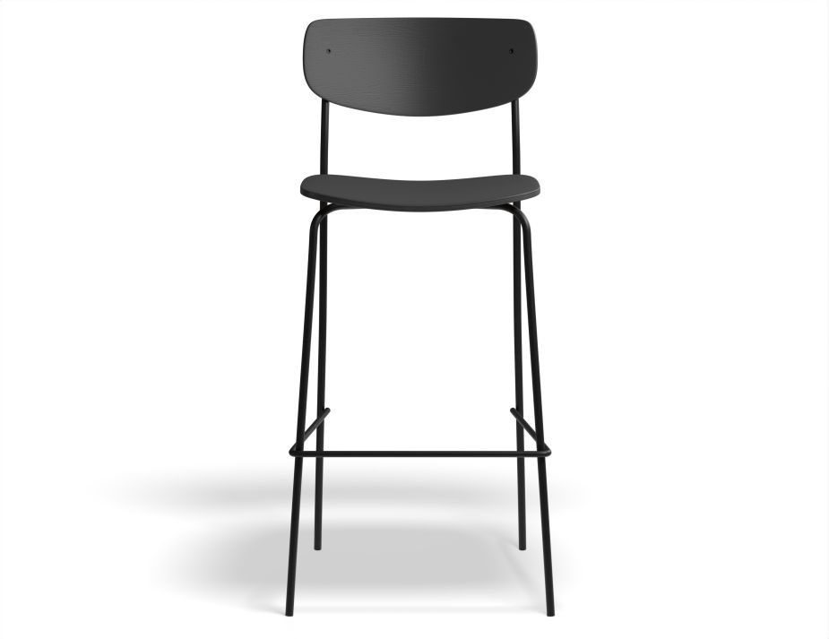 Rylie Stool 75cm Black Black Front