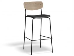 Rylie Stool 75cm Natural BlackPU