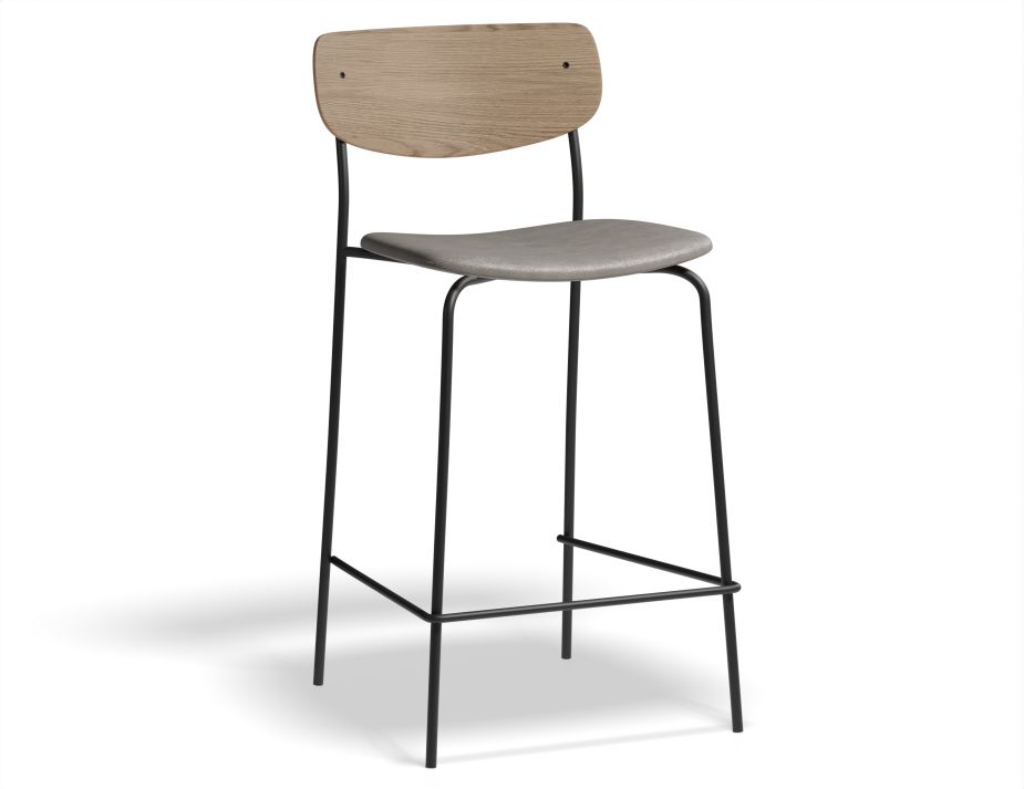 Rylie Stool 65cm Natural GreyPU