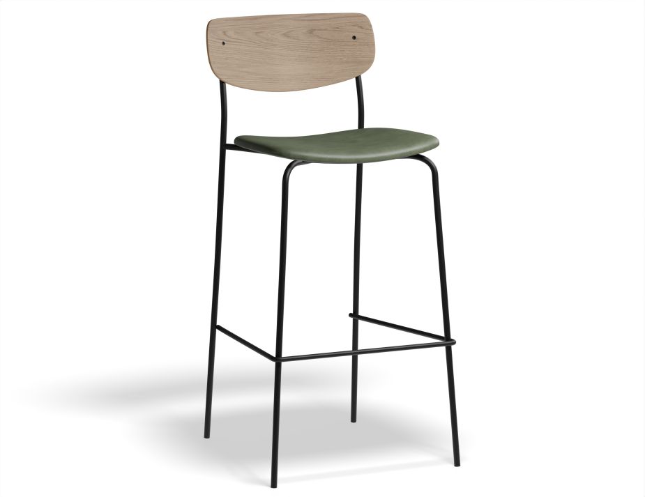 Rylie Stool 75cm Natural GreenPU