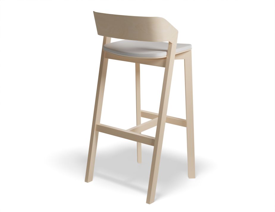 Merano Barstool Seatpad Beech Fargo701 Back