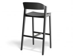 Grayson 75cm Barstool Black Back