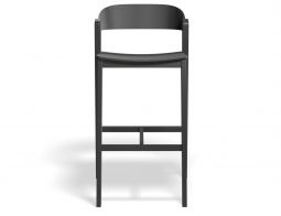 Grayson 75cm Barstool Black Front