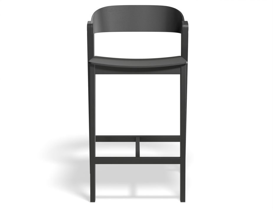 Grayson 65cm Barstool Black Front