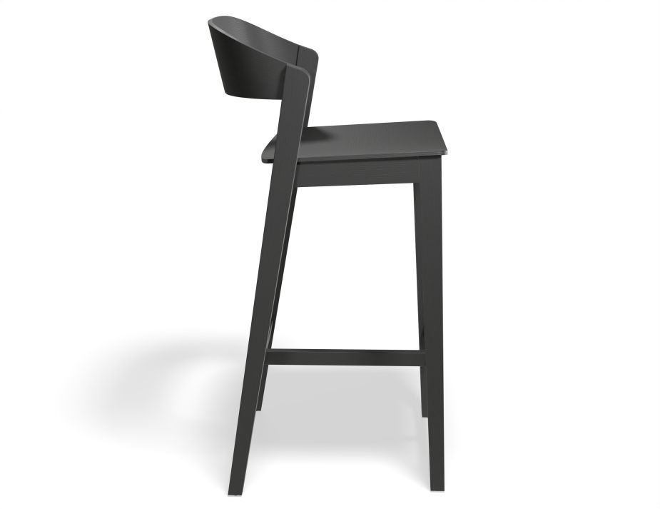 Grayson 65cm Barstool Black Side