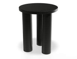 Orbix Round Side Table - Black