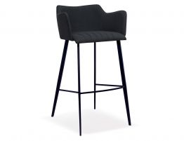 Andorra Bar Stool Anthracite Grey Fabric	