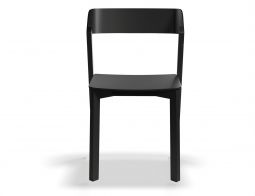 Merano Blackstained Beechwood Diningchair Front