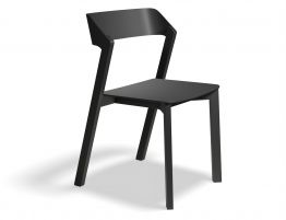 Merano Chair - Black Stained - Veneer Seat - by TON