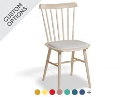 Ironica Dining Chair - Upholstered Seat - by TON