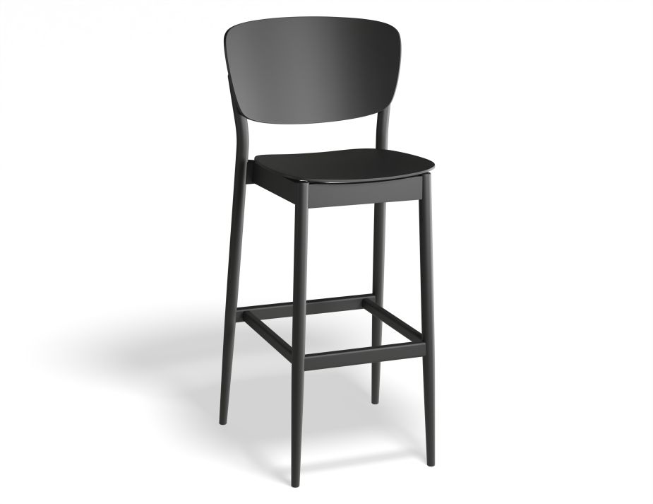 Valencia Barstool 75cm Blackgrain