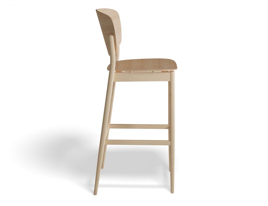 Valencia Barstool 75cm Oak Side