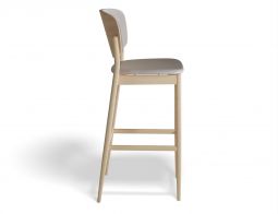 Valencia Barstool 75cm Backseatpad Oak Fargo701 Side