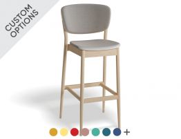 Valencia Stool - Upholstered Seat and Back - by TON