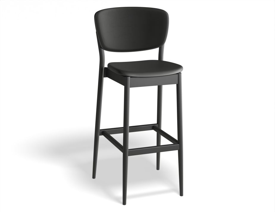 Valencia Barstool 75cm Backseatpad Blackgrain Mdr0000