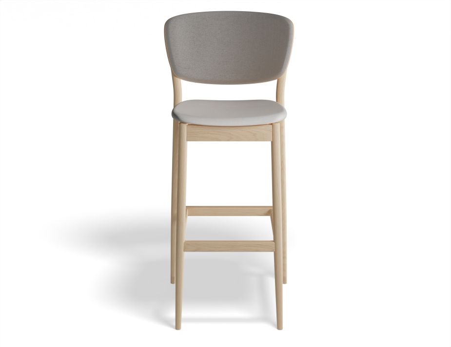 Valencia Barstool 75cm Backseatpad Oak Fargo701 Front