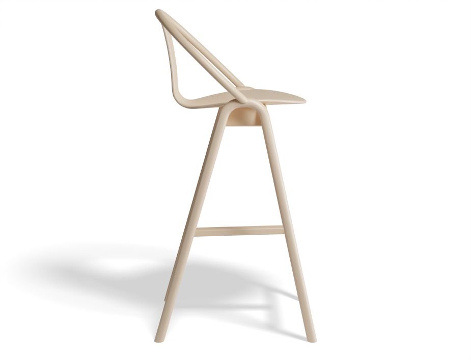 Again Barstool 75cm Beechnatural Side