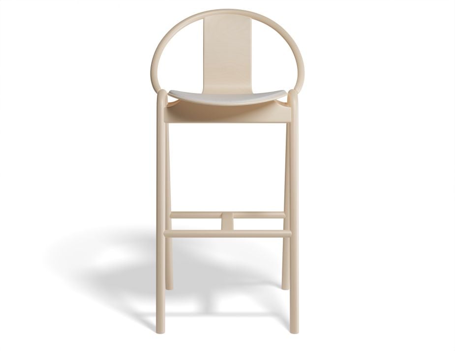 Again Barstool 75cm Seatpad Beechnatural Fargo701 Front