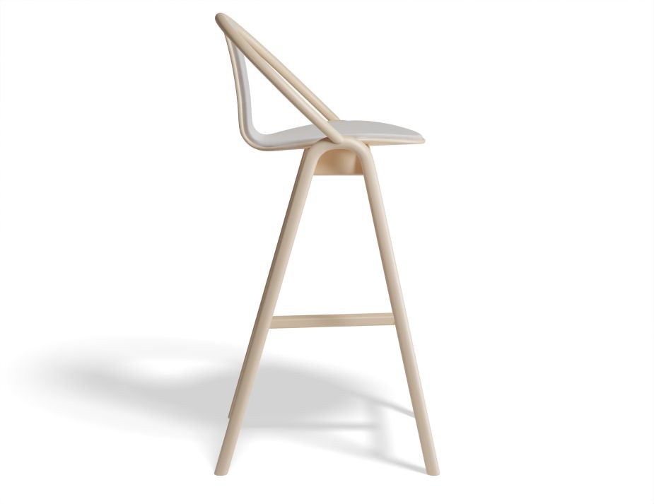 Again Barstool 75cm Fullpad Beechnatural Fargo701 Side