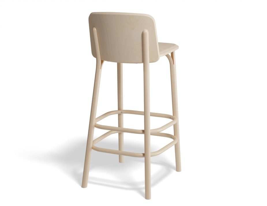 Split Barstool 75cm Beechnatural Back