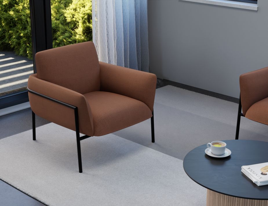 Charlie Singlesofa Terracottarust Lifestyle1