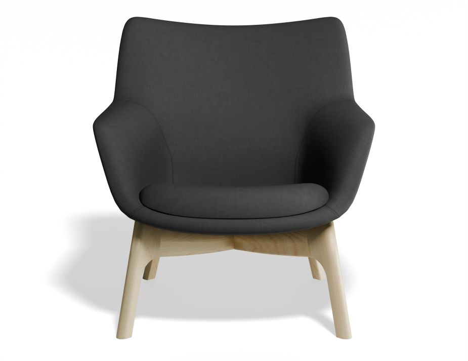 P4 Fly Chair Charcoal Front
