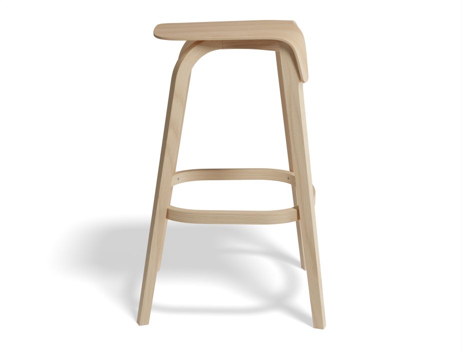 Leaf Barstool Backless Oak Side