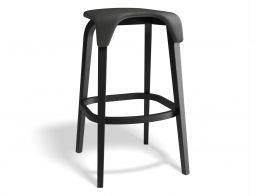 Leaf Barstool Backless Pad Blackgrain Mdr0000