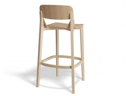 Leaf Barstool Oak Back