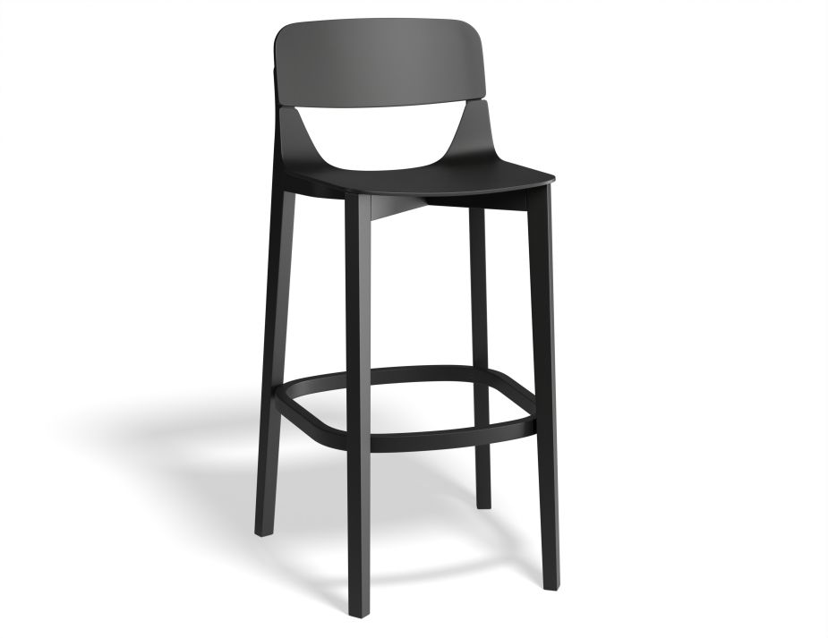 Leaf Barstool Blackgrain