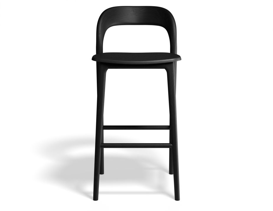 B111226027 P4 Mia Barstool Black Black Front