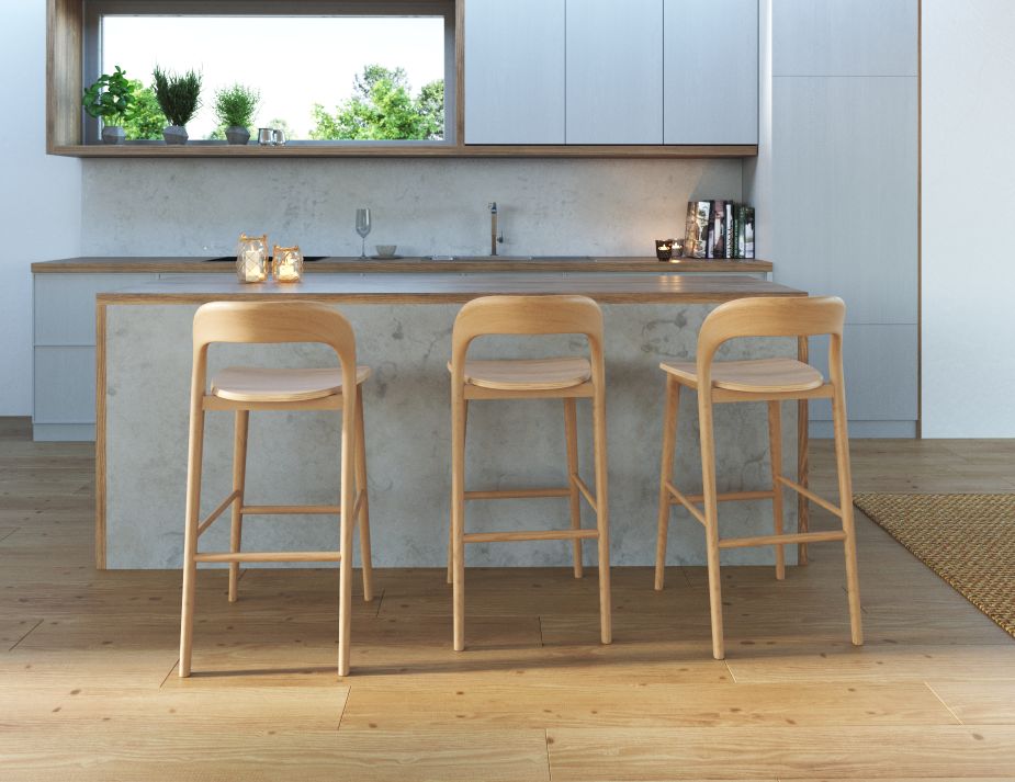 Mia Stool Natural Nonpadded Retail