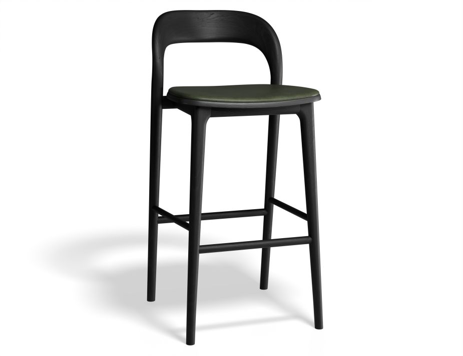 B111226204 P1 Mia Barstool Black Greenvinyl