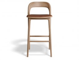 B111226101 P4 Mia Barstool Natural Tanvinyl Front