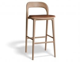Mia Stool - Natural - Upholstered