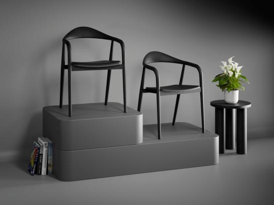 Arki Armchair - Black Ash	