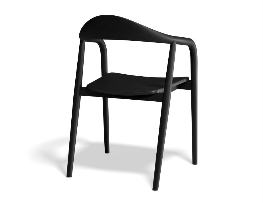 B100230027 P2 Arki Armchair Black Black Back