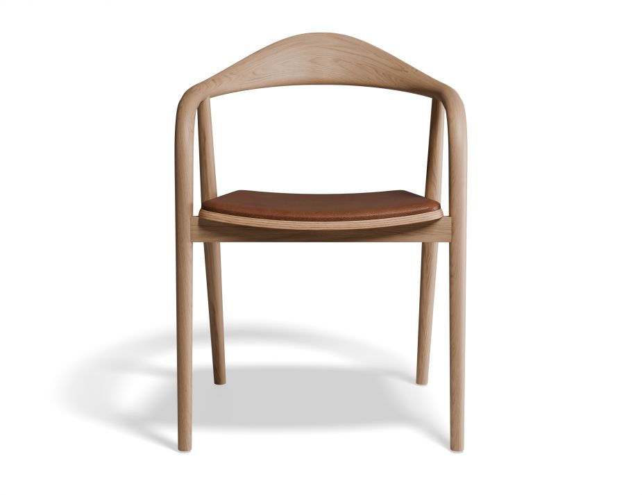 B100230101 P4 Arki Armchair Natural Tanvinyl Front