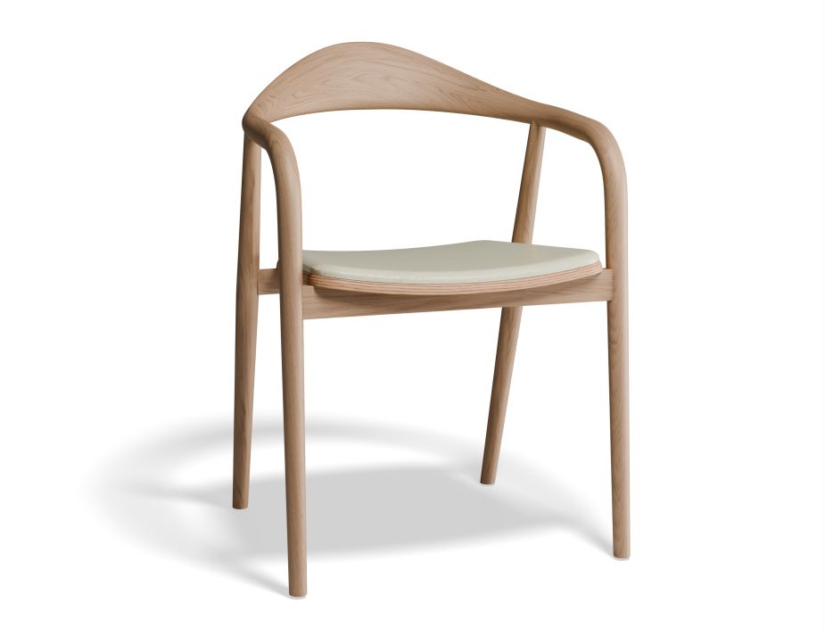 B100230106 P1 Arki Armchair Natural Whitevinyl