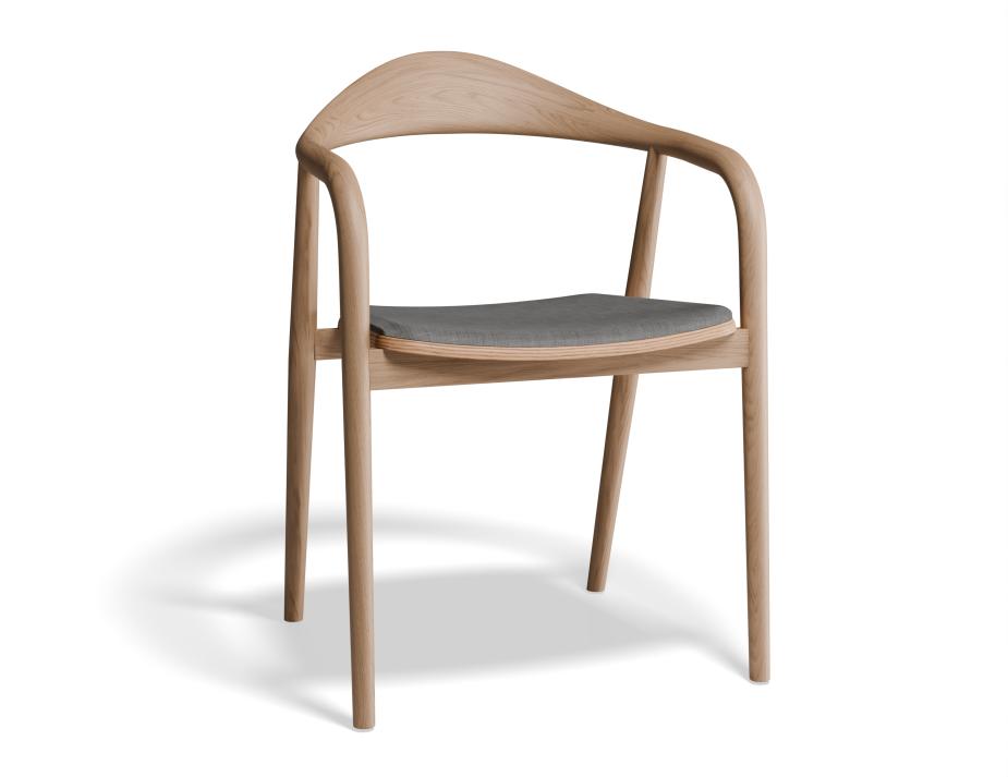 B100230105 P1 Arki Armchair Natural Lightgreyfabric