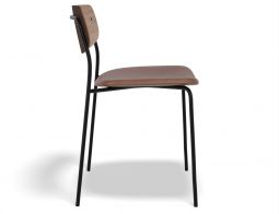 P3 Rylie Chair Walnut TanPU Side