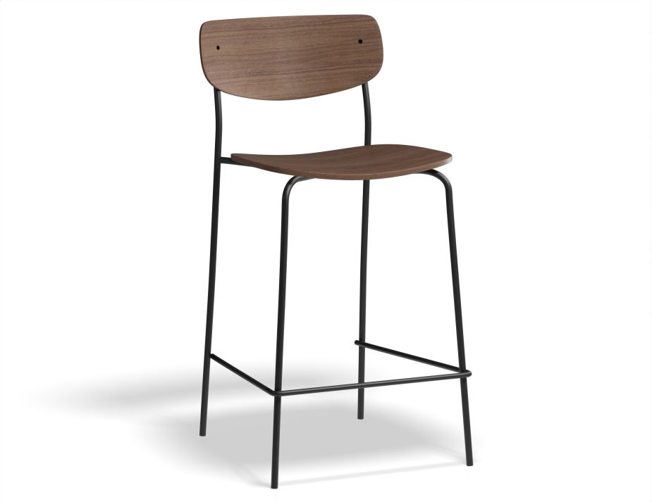 P1 Rylie Stool 65cm Walnut Walnut