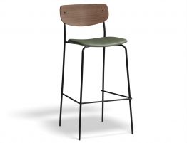 75cm Bar Height - Green Vegan Leather Seat image