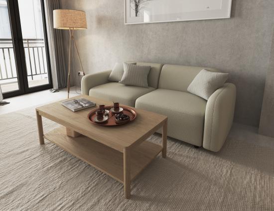Nordica Coffee Table - Rectangle- Solid Oak - 120cm
