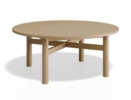Nordica Coffee Table - Round - 96 Dia - Solid Oak 